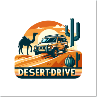 SUV driving, Desert Drive Posters and Art